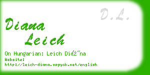 diana leich business card